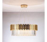 QTHWB Nordic Crystal Round Living Room Villa Engineering Bedroom Restaurant Hotel Decoration Gold Ceiling Lamp 10 Source 55x35cm Chandelier Light Shad