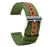 QTHWB Nylon Band for Men Canvas Quick Release Watch Strap Women Soft Sailcloth Smart Watchband with Clasp Correa para Reloj Replacement - 22mm
