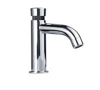 QTHWB Outdoor Garden RV Polished Chrome for Clawfoot Tub Water Saving Self Closing One Hole Press Faucet