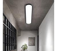 QTHWB Oval Dimming 6500K Acrylic Ceiling Pendant Lamp for Dining Room Bedroom Office Remote Control Light