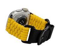 QTHWB Paracord Band Compatible with 42mm Men Women,Breathable Braided Nylon Strap Sport Outdoors Wristbands for iWatch 2/Ultra Series 1 SE