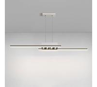 QTHWB SEMANHUA Chandelier Pendant Spotlight Kitchen Island, Minimalist Linear Dining Table Light Fixture, Strip Hanging Spot Lamps for Living Room Breakfast Bar (Colo