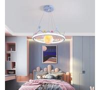 QTHWB Star Crown Hanging Lamp Boys and Girls 's Minimalist Bedroom Room Pendant Light, Ceiling Chandelier