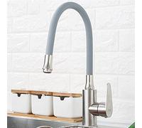 QTHWB Tap 304 Stainless Steel All Direction Rotatable Kitchen Sink Cold and Hot Water Mixer, One-Handle Faucet Easy to Operate
