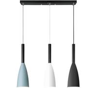 QTHWB Three Headed Long Plate Personality Chandelier Ceiling Pendant Lamp Adjustable Hanging Wire Creativity,Contemporary Dining Room