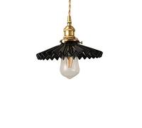 QTHWB WQHPLMD lights nordic brass ceramic chandelier black single head droplight retro pendent lamp decorative