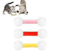 Qtip Cat Toy, Giant Cotton Swab Cat Toy, Interactive Kitty Kick Sticks,Cattoys with Catnip, Cats Kicker Toys Set of 6 PCS Designed for Indoor Pets (3PCS-F)