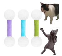 Qtip Cat Toy, Interactive Kitty Kick Sticks, Giant Cotton Swab Cat Toy, Catnip Toys Set of 6 Soft Plush Kicker Toys, for Indoor Cats Sturdy Teething Chew (3PCS-B)
