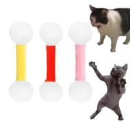 Qtip Cat Toy, Interactive Kitty Kick Sticks, Giant Cotton Swab Cat Toy, Catnip Toys Set of 6 Soft Plush Kicker Toys, for Indoor Cats Sturdy Teething Chew (3PCS-A)