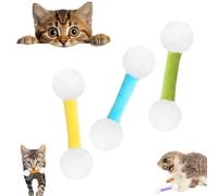 Qtip Cat Toy, Q Tip Cat Toy, Giant Q Tip Cats Toys, Kitty Kick Sticks for Cats, Catnip C-At Toys Large Cotton Swab, Kitty Funny T-Oy, for Indoor C-Ats Sturdy Teething Chew (#3pcs 1)