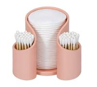 Qtips Holder Dispenser - Desktop Qtip Holder Case Organizer Unit, Flexible Collocation Vanity Makeup Organizer Cotton Pads Cups Floss Items | Storage Solution on the Countertop the