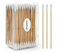 Qtipzify 200 PCS Dog Ear Cleaning Swabs in Storage Box - 6" Long Cotton Swabs for Dogs, Large Cotton Head Highly Absorbent, Lint-Free - Specially Designed for Use with Pet Ear Cleaner