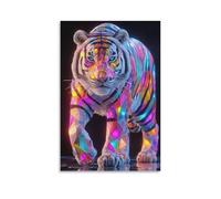 QTIVARLEN Tiger Wall Decor Poster The King of Beasts Canvas Prints Picture Modern Wall Art Picture Wall Hanging for Home Decorations 12x18inch(30x45cm)