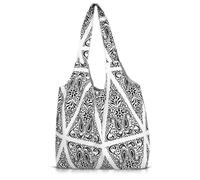 QTKJ Bohemia Canvas Bag, Large Capacity Tote Bag, Handbags for Women Vacation, Daily Matching(Style 502)