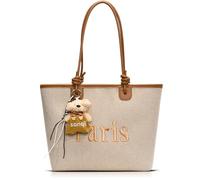 QTKJ Canvas Bag, Large Capacity Tote Bag, Handbags for Women Vacation, Daily Matching(Style 514)