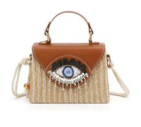 QTKJ Straw Beach Bag for Women, Tote Bag, Handbag for Vacation, Travel, Daily(Styles 601