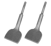 QTLCOHD 2 Pack 3 Inch x 7.09 Inch SDS Plus Chisel Wide Cranked Angled Bent Tile Thinset Removal Tool, 0.669 Shank