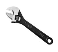 QTMMC 6 inch Adjustable Spanner 20mm Wide Jaw Opening Small Adjustable Wrench 150mm Portable Steel Hand Wrenches Tools Multifunction for Industry Mechanical Auto Repair (Black)