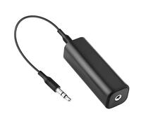 QTMMC Ground Loop Noise Isolator Noise Filter for Car Audio/Home Stereo System Eliminate the Buzzing Noise Audio Isolation Transformer with 3.5mm Audio Cable