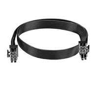 QTMMC PCIE Cable for Corsair 8 Pin to 6+2 Pin PCIE Power Cable Extension 65cm for Thermaltake, Male to Male GPU Cable Modular Power Supply Conversion Cord for ARESGAME