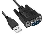 QTMMC USB to Serial Cable, 1.8M USB to RS232 DB9 9 Pin Converter Cord, Serial Female Adapter Cable with Prolific PL2303 Chipset, Support Windows 7/8/10/11, Mac OS X 10.6 and Above
