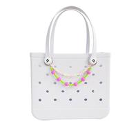 QTMY Beaded Chain Bag Charms for Bogg Bag Accessories Rubber Beach Bag, Boho Purse Charms,848