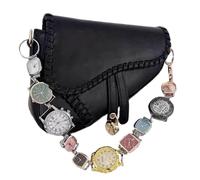QTMY Unique Watch Shape Bag Charms for Handbag Purse Backpack,Bag Strap Purse Strap, One Size, Alloy, No Gemstone