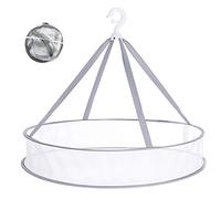 Qtopun Hanging Clothes Drying Rack Foldable Mesh Drying Rack Single Layer Sweater Drying Net Hanging Clothes Drying Rack for Underwear Lingerie Toys Herbs