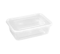 QTPack 50 500ml Plastic Food Containers + Lids | Microwave Dishwasher Freezer Safe | Food Grade BPA Free | Food Storage Meal Prep Lunch Box Kitchen Takeaway
