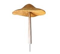 QTQHOME Garden Decor Mushrooms, Cute DIY Ornament Mushroom for Garden Fairy Yard Decoration, Indoor Outdoor Plants Lawn Simulation Statue,Resin Landscape Sculpture Decoration(H59cm/23.2in, Yellow)