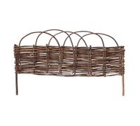 QTQHOME Natural Willow Garden Edging, Flower Bed Edging Borders for Yard Landscape Garden Patio Outdoor Decor, No Dig Fencing(23.62 * 13.78in, C)