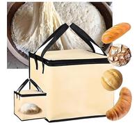 QTQHOME Professional Bread Proofer Box 20-50L | 3-Temp Fermentation Chamber with Digital Timer & Humidity Control | Energy-Efficient Dough Riser for Sourdough,Yogurt,Curing Meats(50L, Beige)