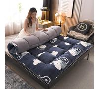 QTQHOME winter print mattress roll up floor mattress,Japanese Plush sleeping mat extra thick folding mattress, portable mattress student dormitory camping mattress,single and double sleeper mattress