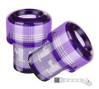 Qtrollc 2 Pack Filter Replacement for Dyson V11 Outsize, V11 Outsize Origin, Outsize Absolute+, V11 Outsize Origin+, Outsize+, Outsize Absolute+，V15 Outsize Vacuums, Compare to Part 970422-01