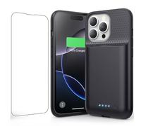 QTshine Battery caser for iPhone 16 Pro, 7500mAh Ultra-Slim Portable Charging Case Rechargeable Protective Extended Charging case Only for iPhone 16Pro charger case (6.3 Inch), Black