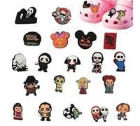 QttvbTna 20 Halloween Shoe Charms Horror Gifts for Adults Kids DIY Decorations Waterproof PVC Accessories