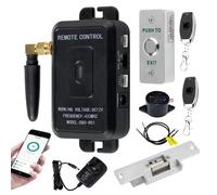 QTTYELOK WiFi Tuya Door Access Control Kit Home Security System Wireless Gate Door Opener Remote Control Unlock with NC Fail Safe Electric Strike Lock