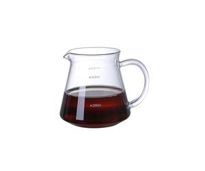 Qtuie Coffee Jug Server Heat-Resistant Glass Transparent Coffee Pot 600ml Slender Coffee Carafe Filter Pots with Handle Serving Jugs for Cuisinart Coffee Maker