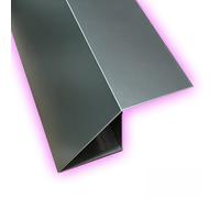 QTWLG 3ft Door Threshold Transition Strip Wood To Tile, Threshold Ramps For Doorways Height Difference 2/5''- 2'' Metal Reducer Transition Strip For Uneven Floors(Grey,30 * 30mm)