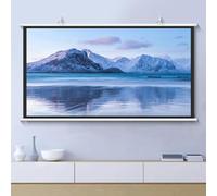 QTWLG Manual Pull Down Projector Screen HD 4K Home Theater Projection Screen 30" 40" 50" 60" 72" Movie Screen For Indoor Outdoor, 4:3 16:9 Format(40 Inch 16:9)
