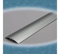 QTWLG Threshold Transition Strip For Joining Floor Gaps 2inch Wide Aluminium Floor Transition Strip Threshold Ramps For Doorways/Carpet/Tile/Floor(Iron Grey,150cm)