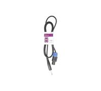qtx 1.5 m 6.3 mm Mono Jack to SPK Plug Speaker Lead - Black