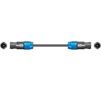 qtx 1.5 m SPK Plug to SPK Plug Speaker Lead - Black
