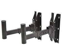 QTX Wall Adjustable Pair of Speaker Wall Stand Bracket 50kg 35mm DJ Disco PA