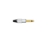 Qtx 6.3 mm Gold Plated Aluminium Cover Mono Jack Plug