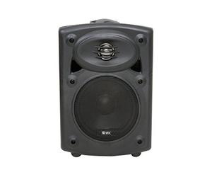 QTX | Amplified Stereo Speakers With Deep Bass Response | Black | 80W Max