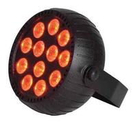 QTX | Rechargeable Mini LED PAR Light Powerful 12 x 1.5W LEDs & Up To 6 Hours Life From One Single Charge | Black