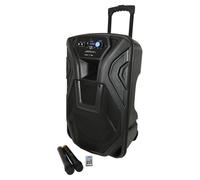 QTX Busker 15 PA with VHF Mics Media Player & Bluetooth