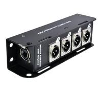QTX DMX Cable Adaptor Box, 4-Channel RJ45 to XLR Ethernet Signal Converter