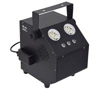 QTX | Double Bubble Machine with LED Effects: High-Output LED Bubble Machine with Remote Control, Mounting Bracket and 3 Bright RGB LEDs | Delivers a Torrent of Bubbles